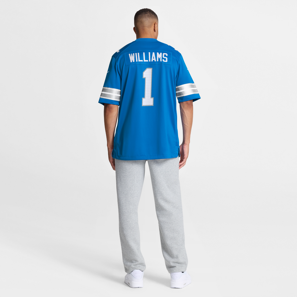 Detroit Lions Jameson Williams Nike Blue Game Player Jersey product image 5, provided for visual reference and product