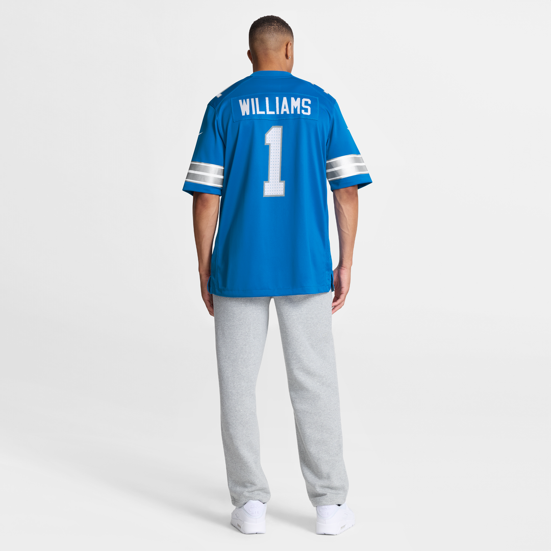 Detroit Lions Jameson Williams Nike Blue Game Player Jersey product image 5, provided for visual reference and product