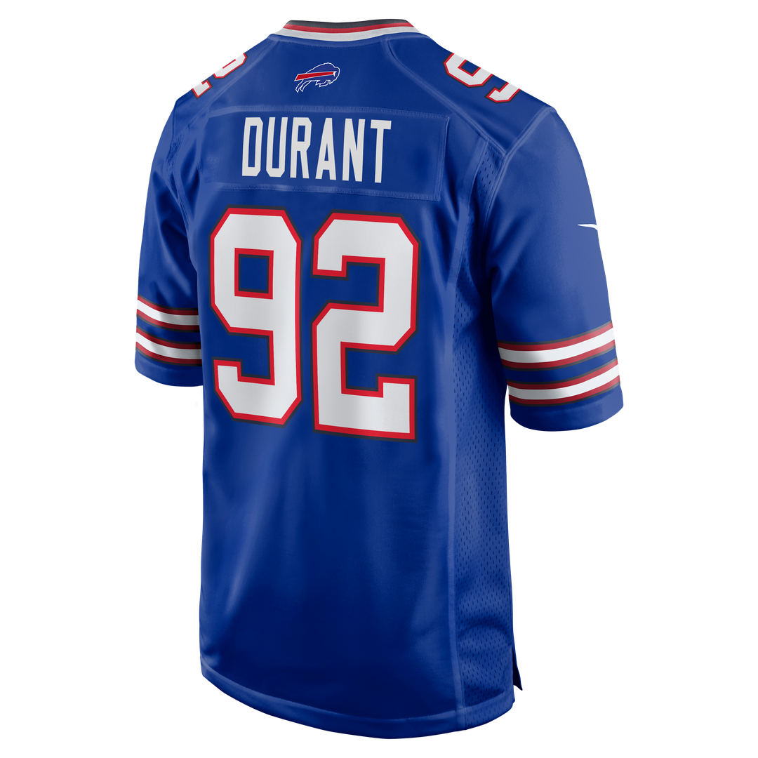 Buffalo Bills Zane Durant Nike Royal Team Game Jersey product image 5, provided for visual reference and product detail