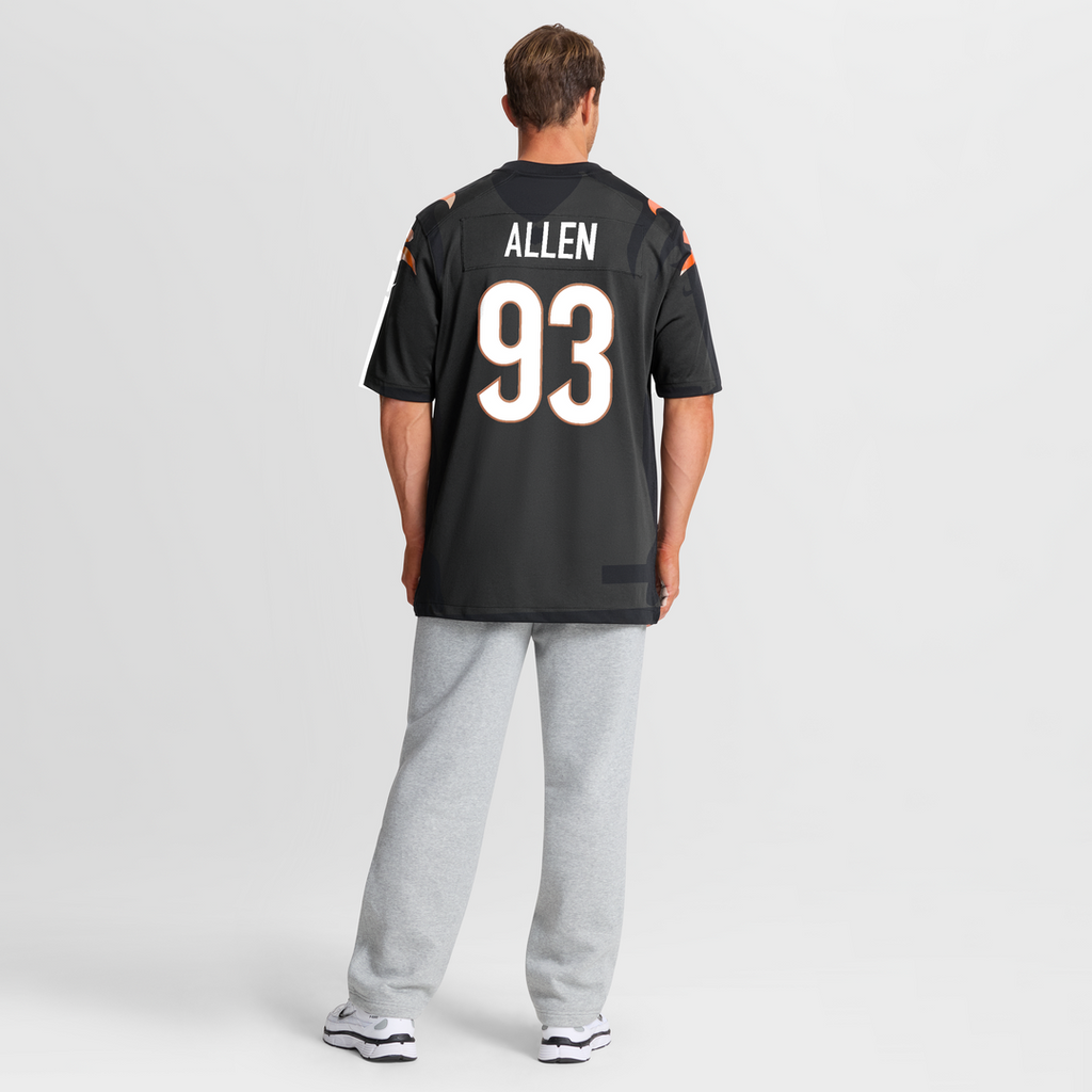 Cincinnati Bengals Jonathan Allen Nike Black Team Game Jersey product image 5, provided for visual reference and product