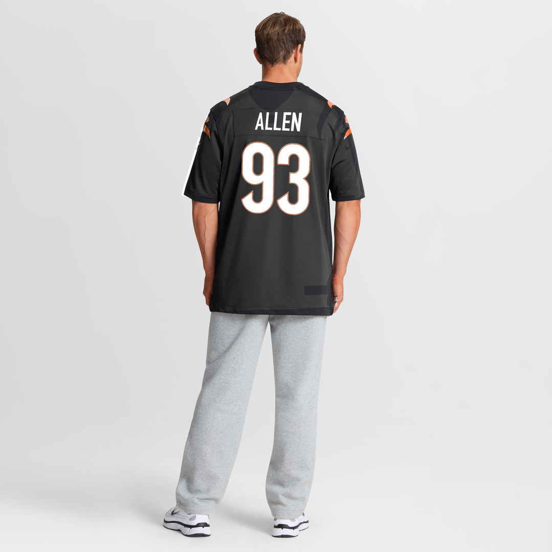 Cincinnati Bengals Jonathan Allen Nike Black Team Game Jersey product image 5, provided for visual reference and product