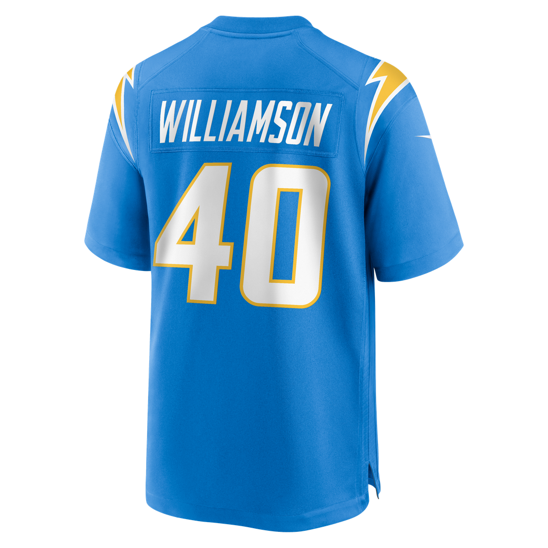 Los Angeles Chargers Kendall Williamson Nike Powder Blue Team Game Jersey product image 3, provided for visual reference and