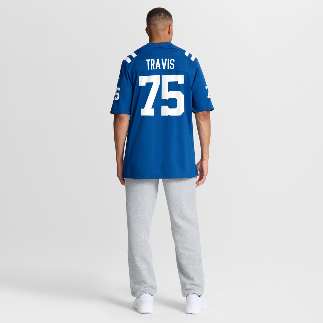 Indianapolis Colts Jalen Travis Nike Royal Team Game Jersey product image 8, provided for visual reference and product