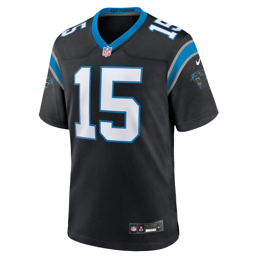 Carolina Panthers Jimmy Horn Jr Nike Black Team Game Jersey product image 2, provided for visual reference and product