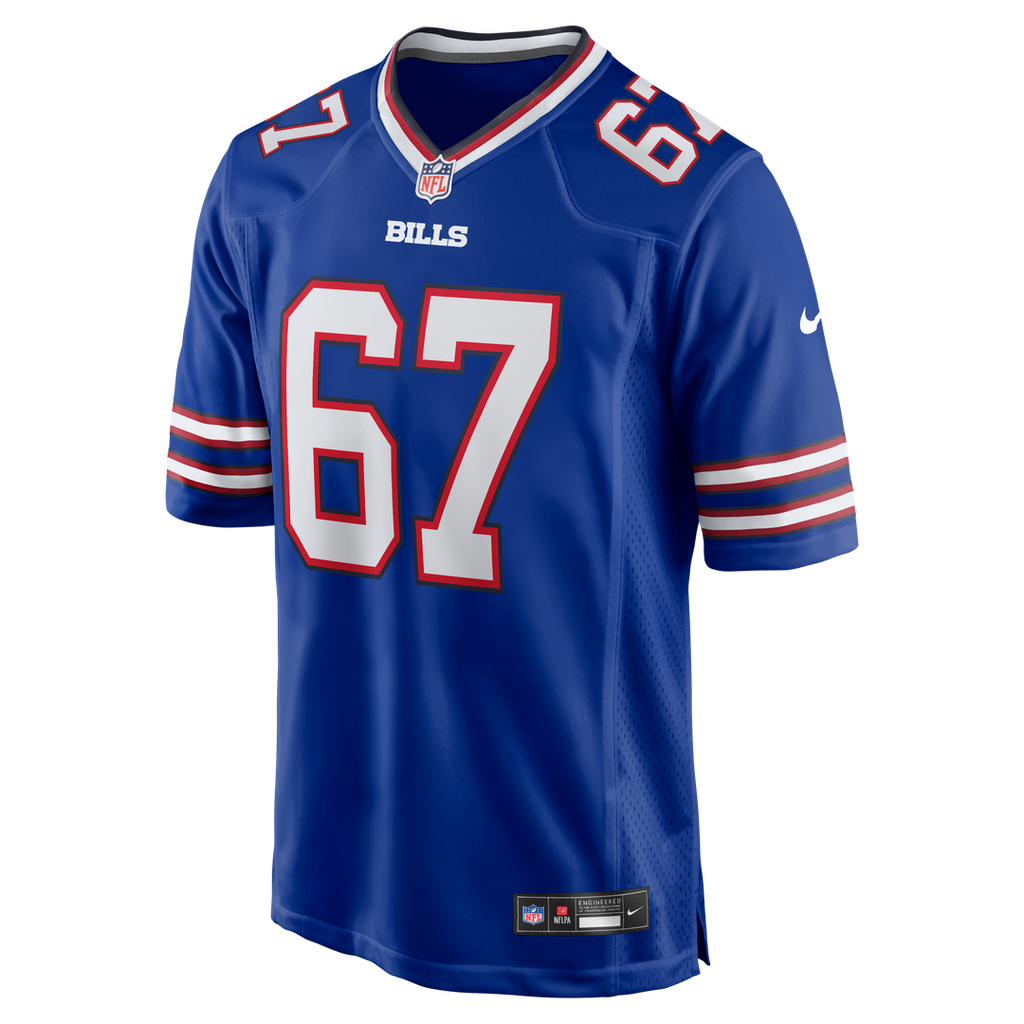 Buffalo Bills Kent Hull Nike Royal Game Retired Player Jersey product image 2, provided for visual reference and product