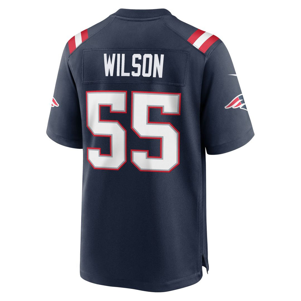 New England Patriots Jared Wilson Nike Navy Team Game Jersey product image 5, provided for visual reference and product