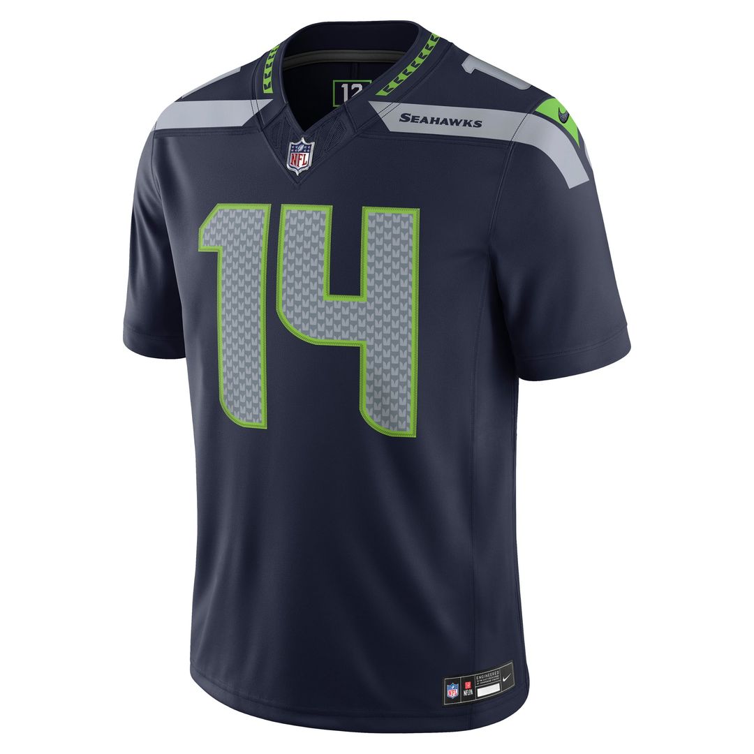 Seattle Seahawks Sam Darnold Nike College Navy Team Vapor F.U.S.E. Stitched Limited Jersey product image 2, provided for