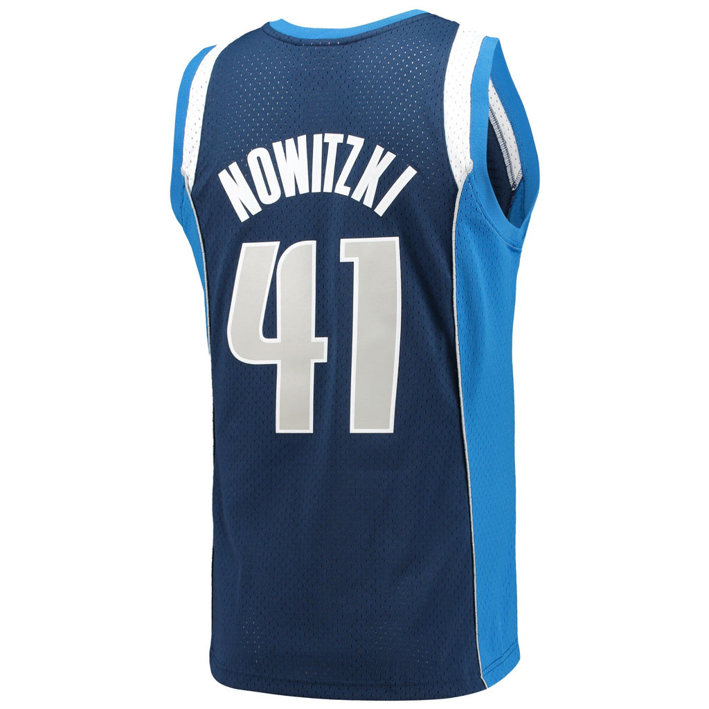 Mitchell & Ness Dirk Nowitzki Navy Dallas Mavericks 2011/12 Hardwood Classics Swingman Jersey product image 4, provided for