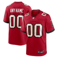 Nike Red Tampa Bay Buccaneers Team Custom Game Jersey product image 1, provided for visual reference and product detail