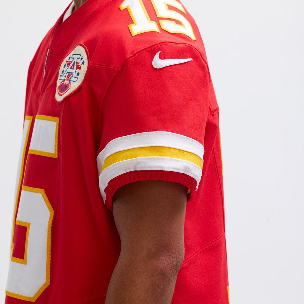 Kansas City Chiefs Patrick Mahomes Nike Red Team Vapor F.U.S.E. Elite Jersey product image 10, provided for visual reference