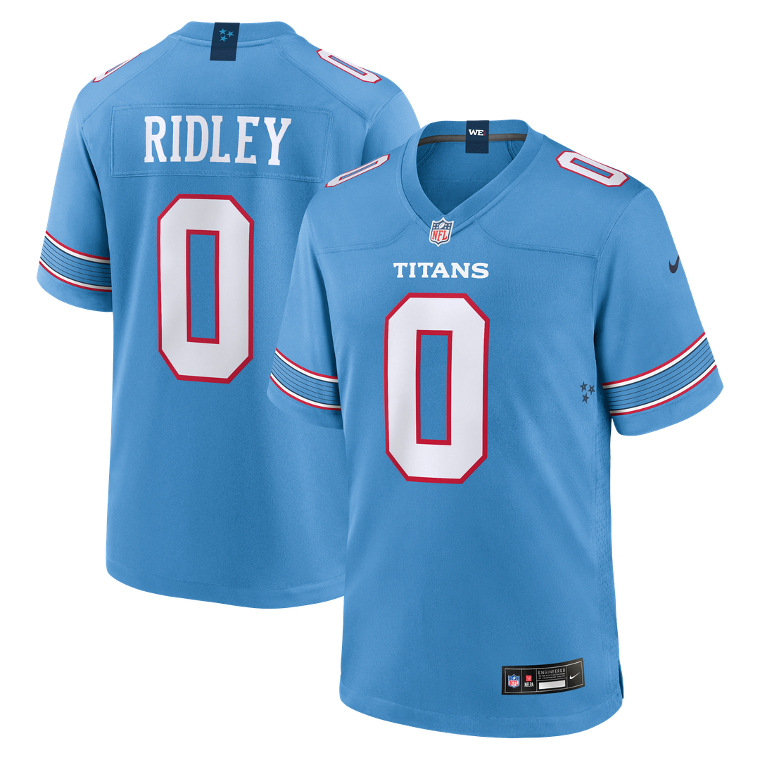 Tennessee Titans Calvin Ridley Nike Light Blue Game Jersey product image 1, provided for visual reference and product detail