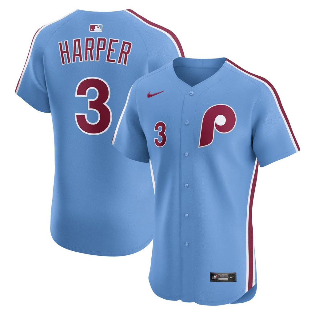 Philadelphia Phillies Bryce Harper Nike White Home Elite Jersey product image 13, provided for visual reference and product