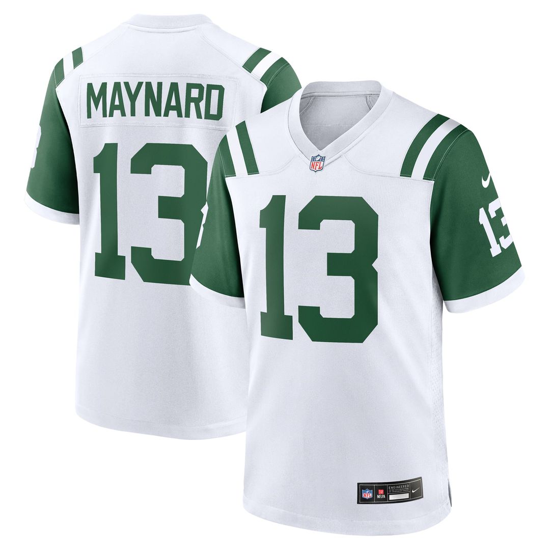 New York Jets Don Maynard Nike White Retired Player Alternate Game Jersey product image 1, provided for visual reference and