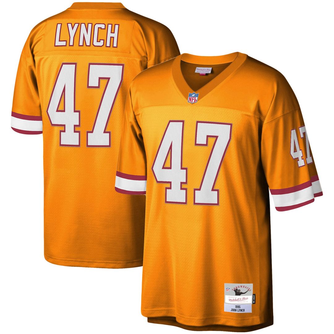 Tampa Bay Buccaneers John Lynch Mitchell & Ness Orange Legacy Replica Jersey product image 4, provided for visual reference