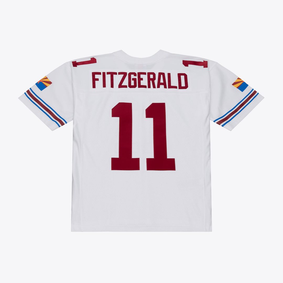 Arizona Cardinals Larry Fitzgerald Mitchell & Ness White 2004 Legacy Replica Player Jersey product image 2, provided for