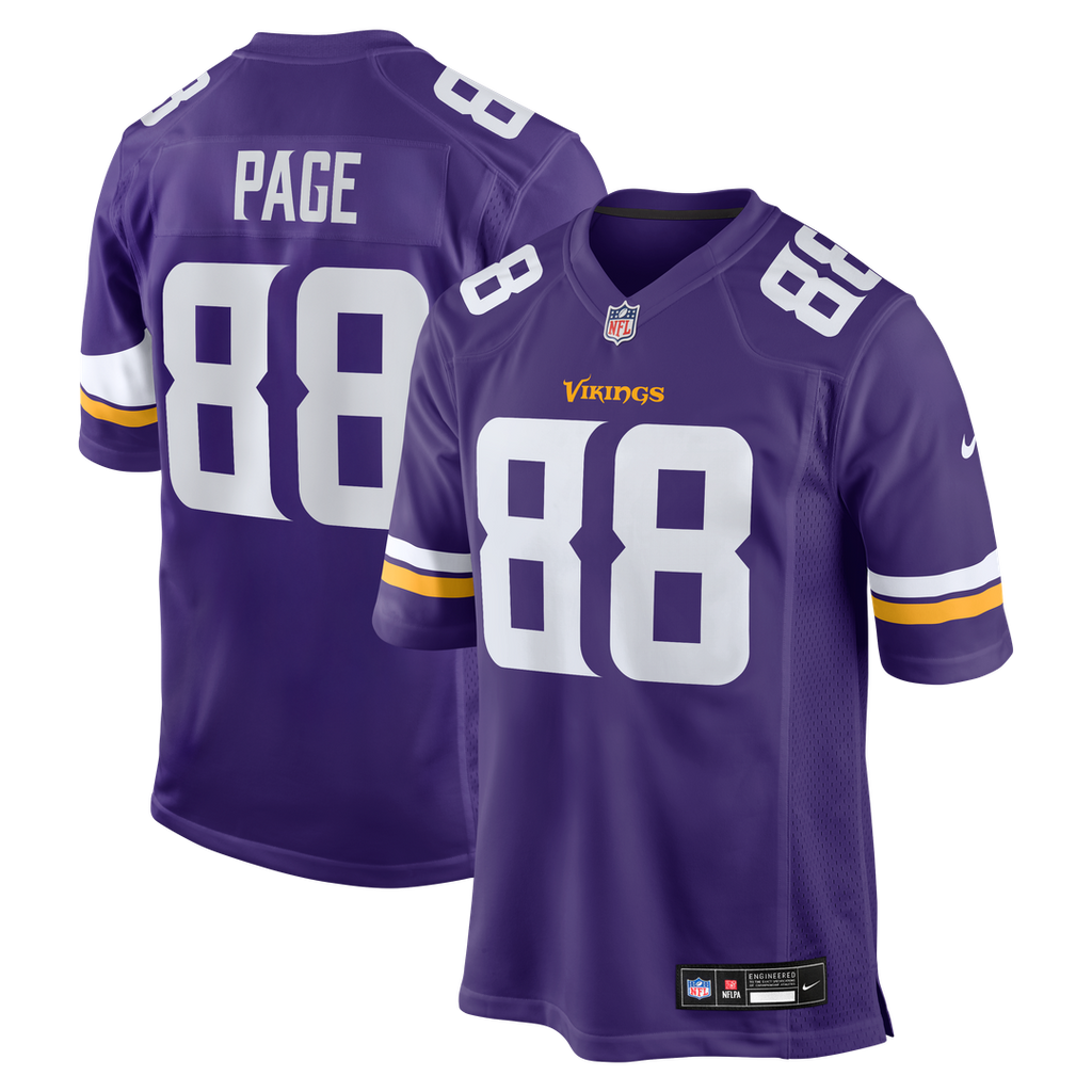 Minnesota Vikings Alan Page Nike Purple Game Retired Player Jersey product image 1, provided for visual reference and
