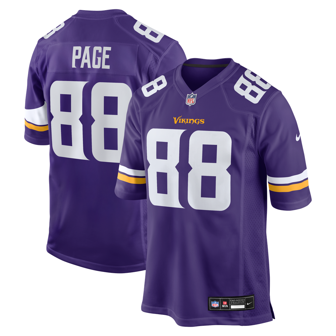 Minnesota Vikings Alan Page Nike Purple Game Retired Player Jersey product image 1, provided for visual reference and