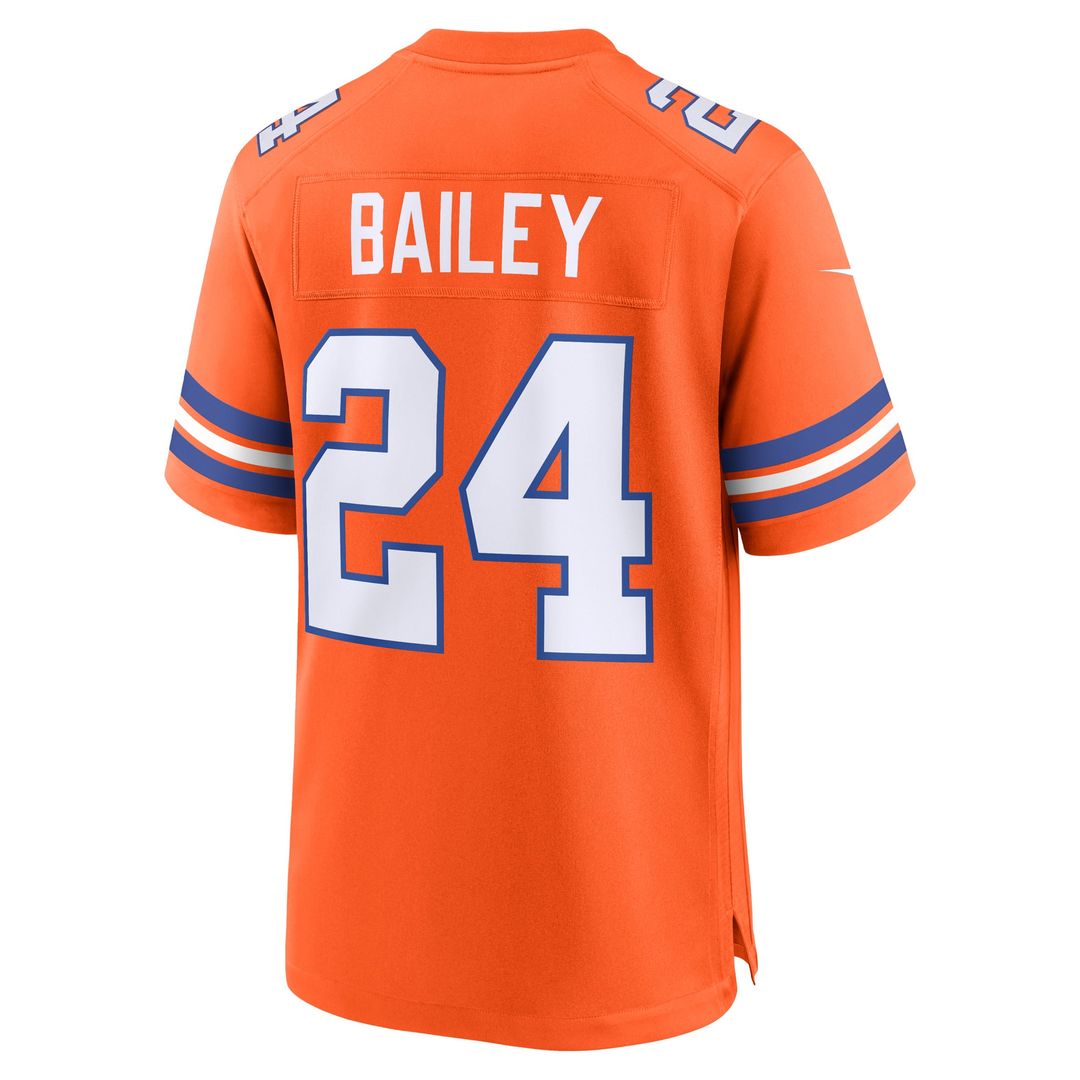 Denver Broncos Champ Bailey Nike Orange Retired Player Alternate Game Jersey product image 3, provided for visual reference