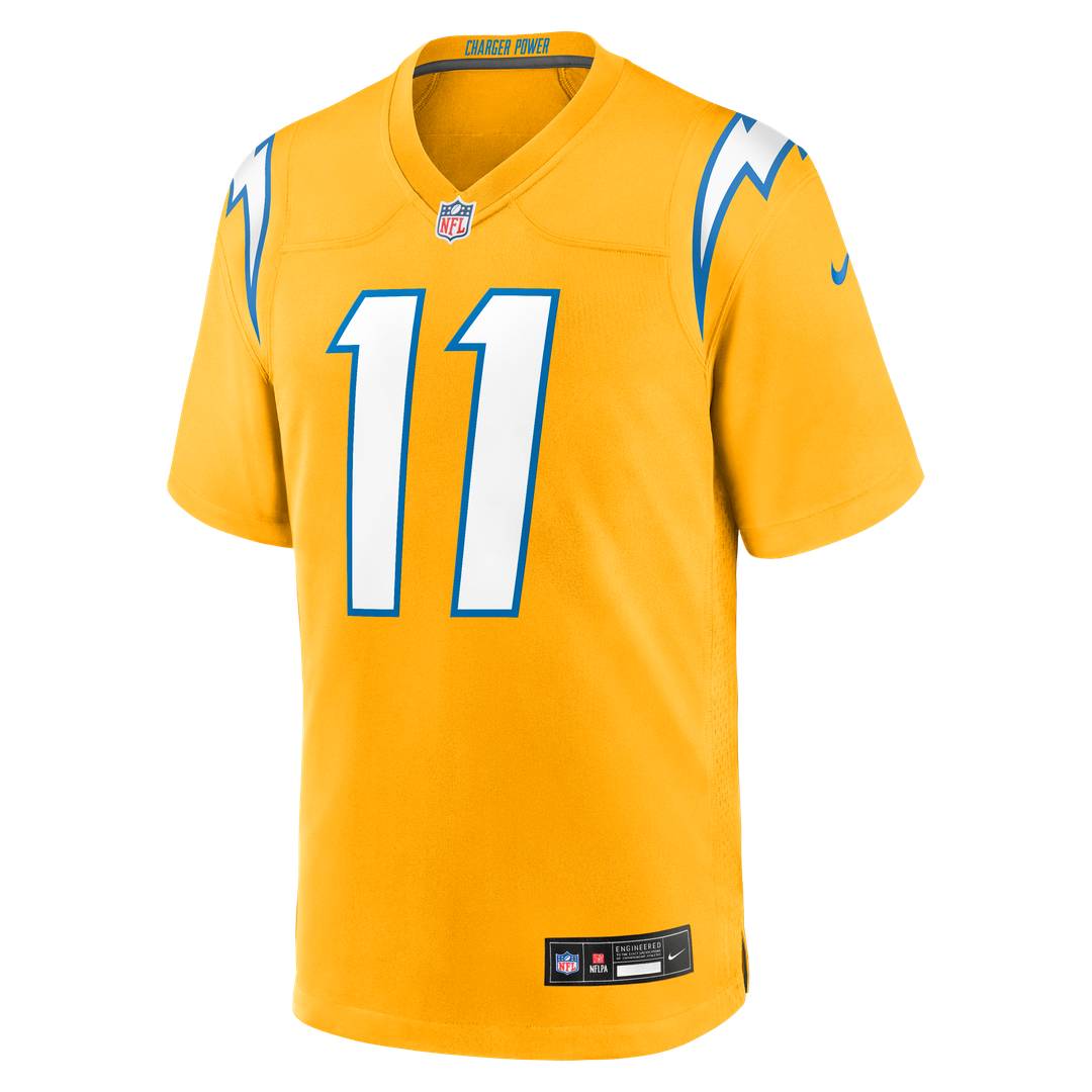 Los Angeles Chargers Cameron Dicker Nike Gold Alternate Game Jersey product image 5, provided for visual reference and
