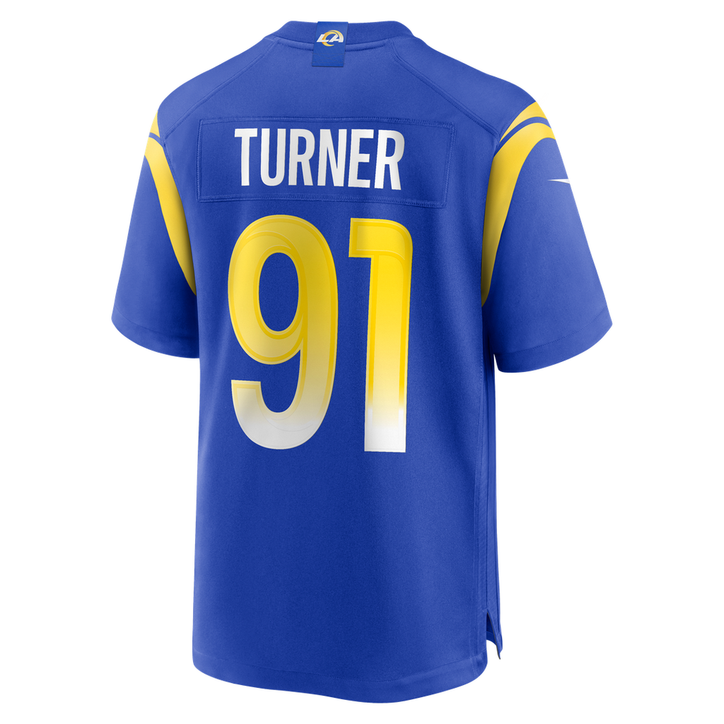 Los Angeles Rams Kobie Turner Nike Royal Home Game Jersey product image 3, provided for visual reference and product detail