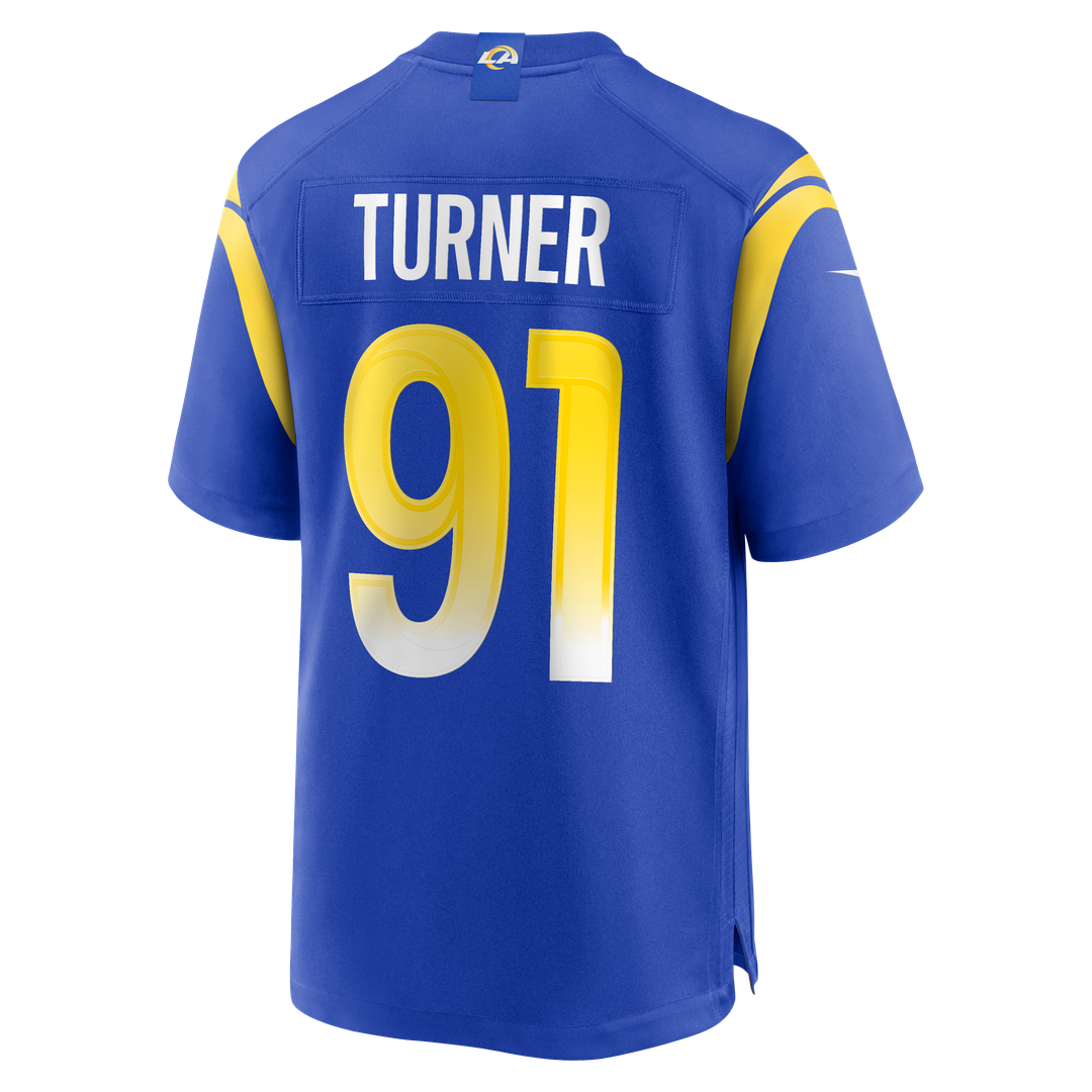 Los Angeles Rams Kobie Turner Nike Royal Home Game Jersey product image 3, provided for visual reference and product detail