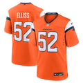 Denver Broncos Jonah Elliss Nike Orange Team Game Jersey product image 1, provided for visual reference and product detail