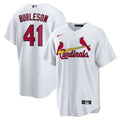 St. Louis Cardinals Alec Burleson Nike White Home Replica Jersey product image 1, provided for visual reference and product