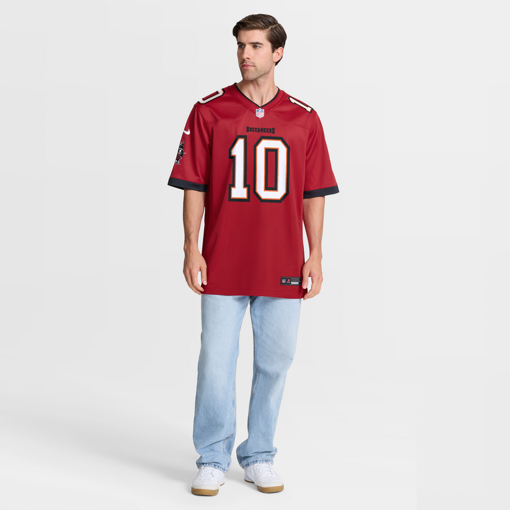 Tampa Bay Buccaneers Trey Palmer Nike Red Game Jersey product image 7, provided for visual reference and product detail