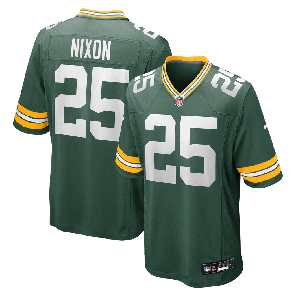Green Bay Packers Keisean Nixon Nike Green Game Player Jersey product image 1, provided for visual reference and product