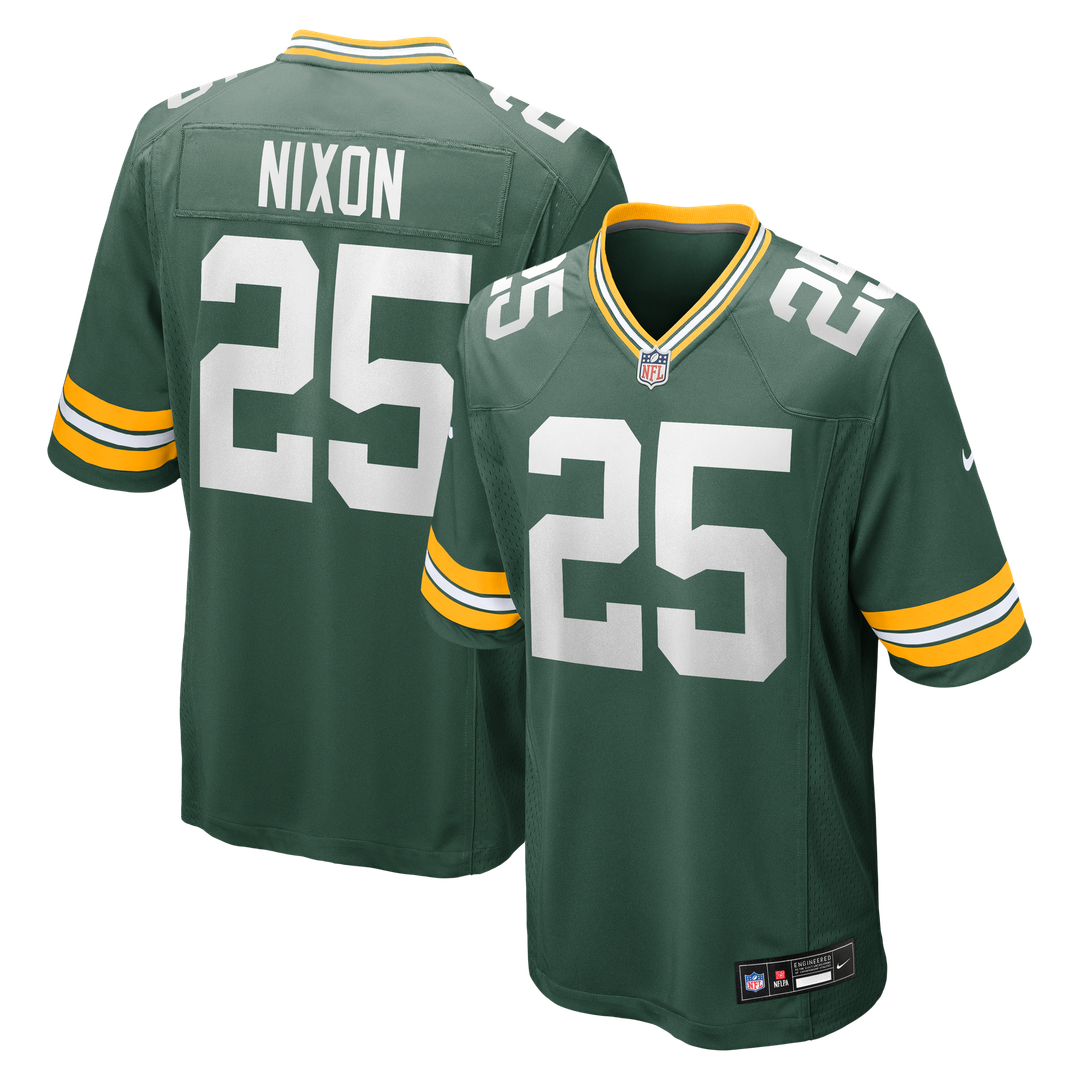 Green Bay Packers Keisean Nixon Nike Green Game Player Jersey product image 1, provided for visual reference and product