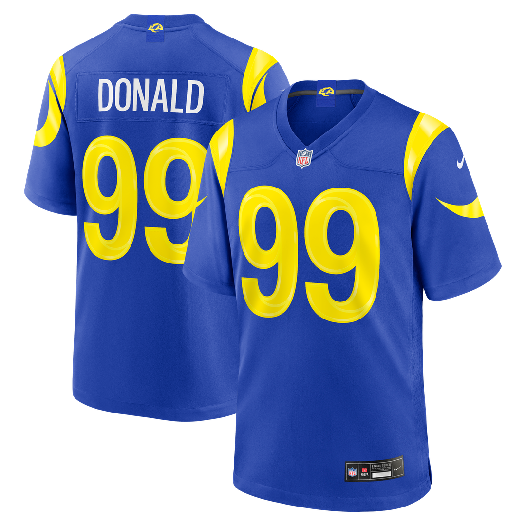Los Angeles Rams Aaron Donald Nike Royal Game Jersey product image 4, provided for visual reference and product detail review