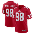 San Francisco 49ers Mykel Williams Nike Scarlet Team Game Jersey product image 1, provided for visual reference and product
