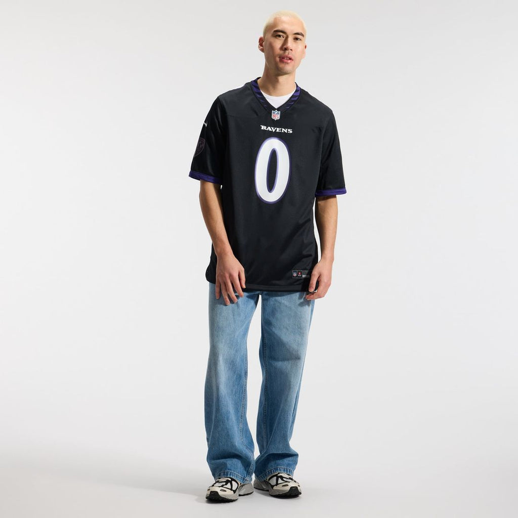 Baltimore Ravens Roquan Smith Nike Black Alternate Game Jersey product image 4, provided for visual reference and product