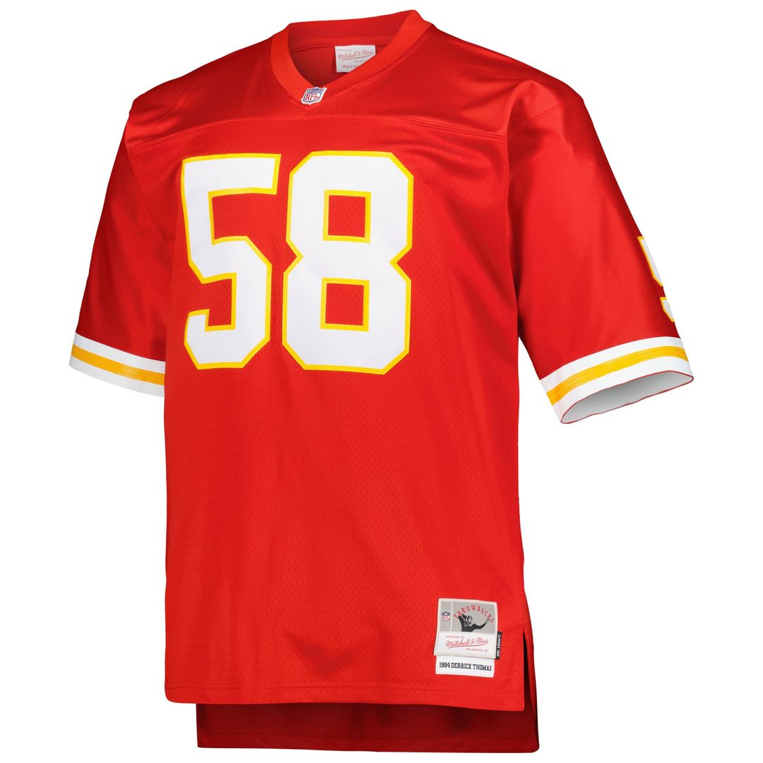 Kansas City Chiefs Derrick Thomas Mitchell & Ness Red Big & Tall 1994 Retired Player Replica Jersey product image 2,