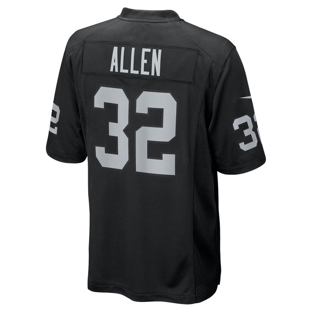 Las Vegas Raiders Marcus Allen Nike Black Game Retired Player Jersey product image 3, provided for visual reference and