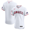 Los Angeles Angels Nike White Home Elite Patch Jersey product image 1, provided for visual reference and product detail