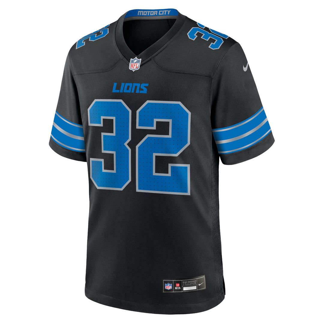 Detroit Lions Brian Branch Nike Black Alternate Game Jersey product image 2, provided for visual reference and product