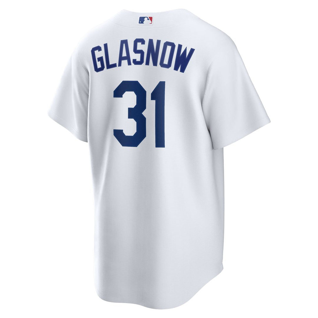 Los Angeles Dodgers Tyler Glasnow Nike White Home Replica Jersey product image 5, provided for visual reference and product
