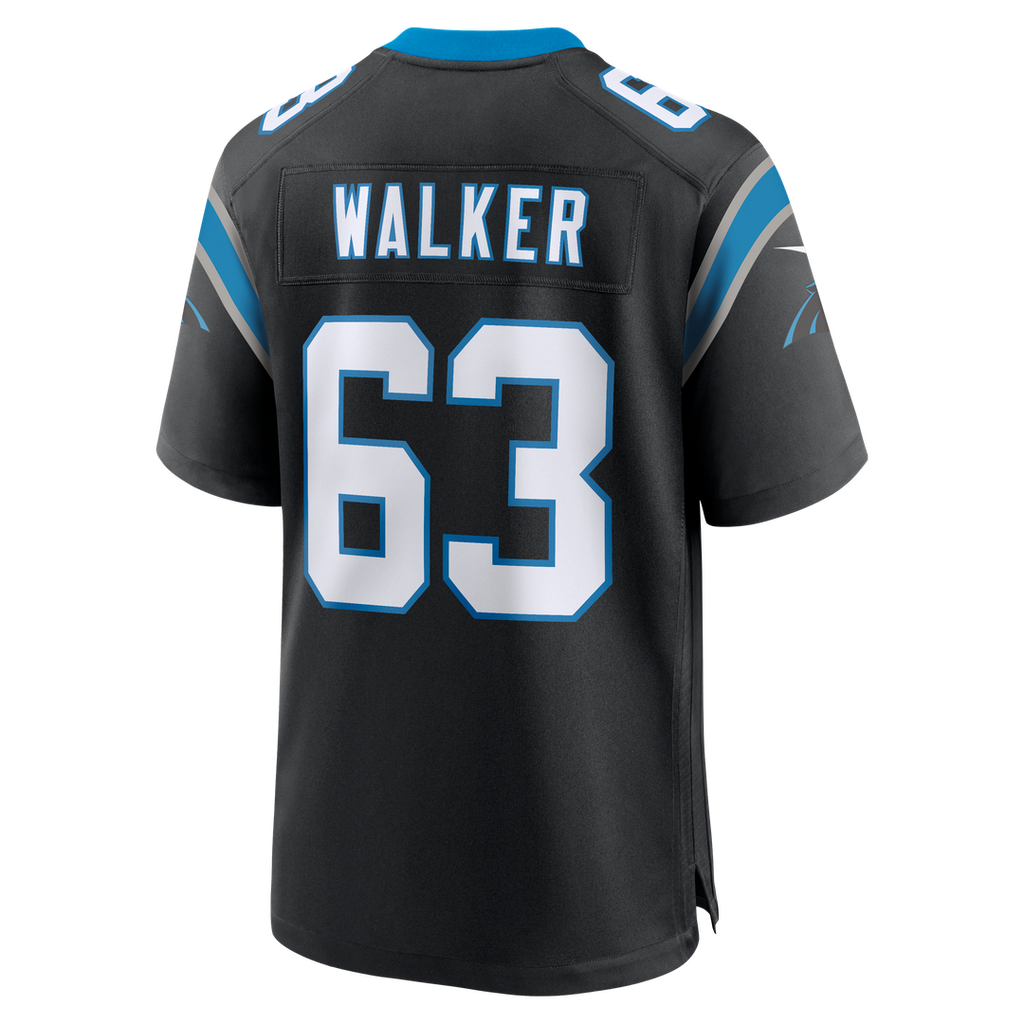 Carolina Panthers Rasheed Walker Nike Black Team Game Jersey product image 3, provided for visual reference and product