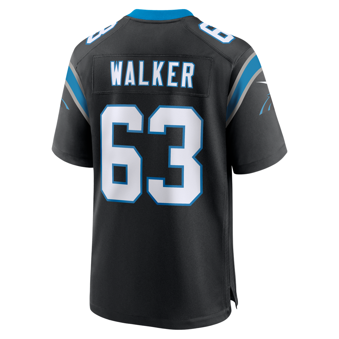 Carolina Panthers Rasheed Walker Nike Black Team Game Jersey product image 3, provided for visual reference and product