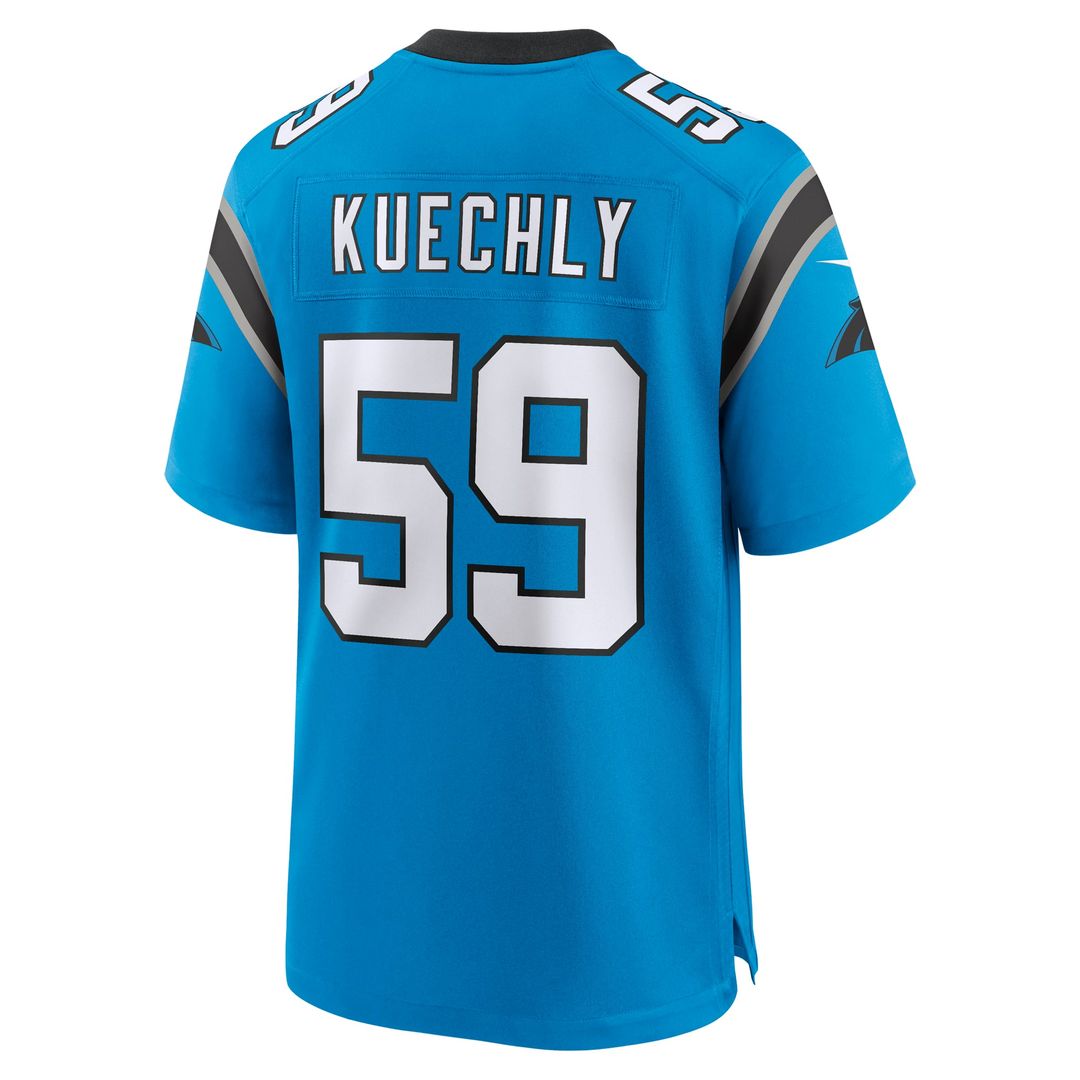 Carolina Panthers Luke Kuechly Nike Blue Retired Player Alternate Game Jersey product image 9, provided for visual reference