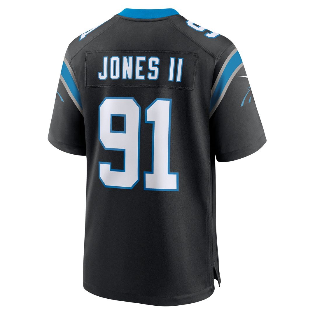 Carolina Panthers Patrick Jones II Nike Black Team Game Jersey product image 3, provided for visual reference and product