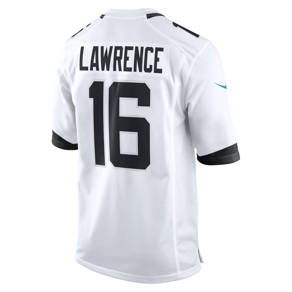 Jacksonville Jaguars Trevor Lawrence Nike White Game Jersey product image 3, provided for visual reference and product