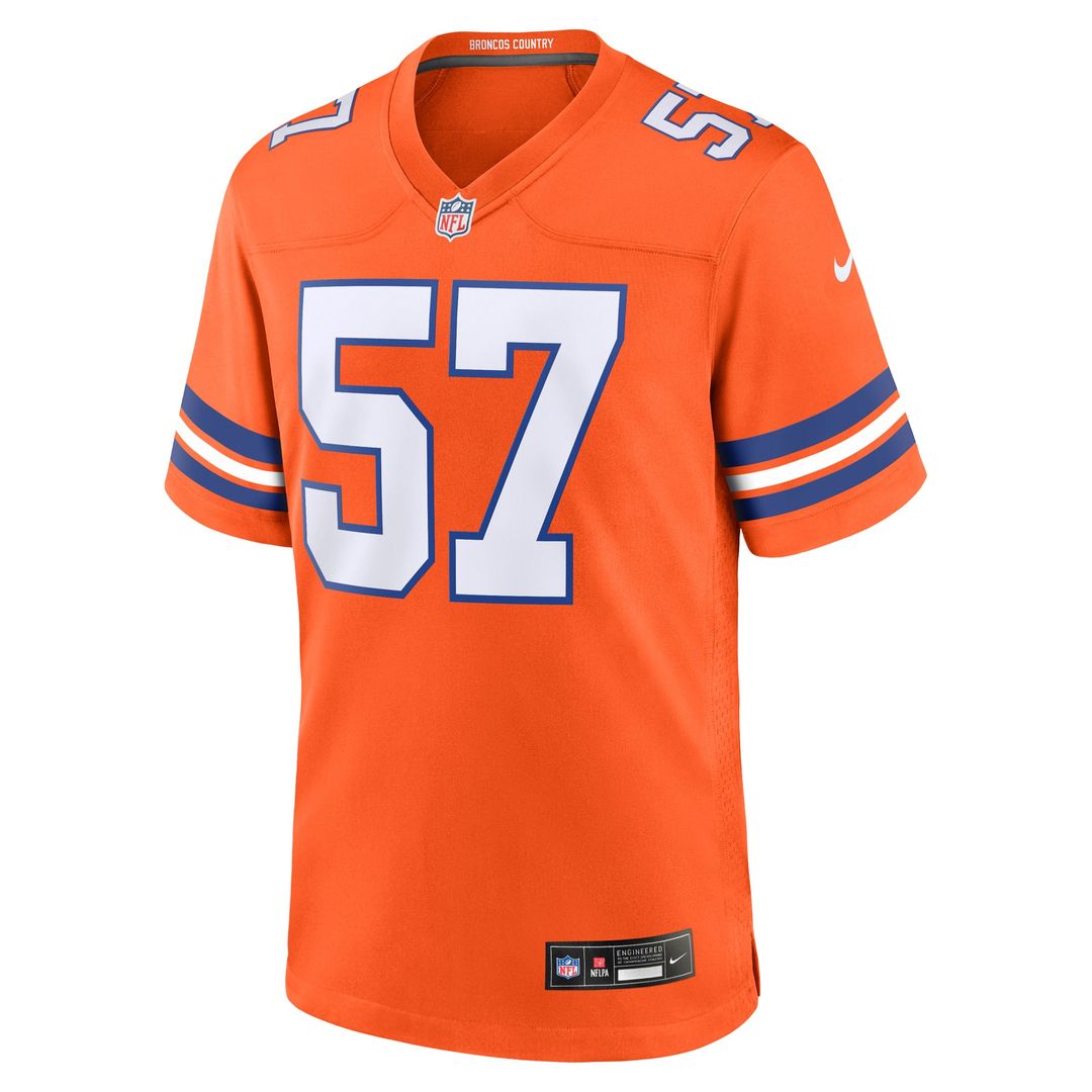 Denver Broncos Tom Jackson Nike Orange Retired Player Alternate Game Jersey product image 2, provided for visual reference