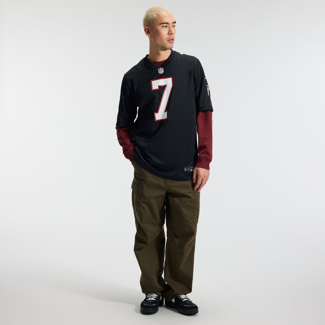 Atlanta Falcons Bijan Robinson Nike Black Throwback Game Jersey product image 4, provided for visual reference and product