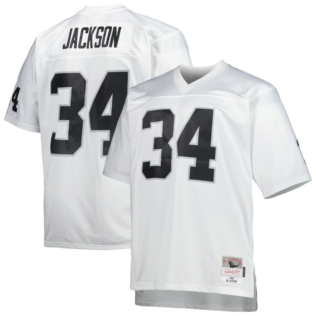 Las Vegas Raiders Bo Jackson Mitchell & Ness Black Big & Tall 1988 Retired Player Replica Jersey product image 7, provided