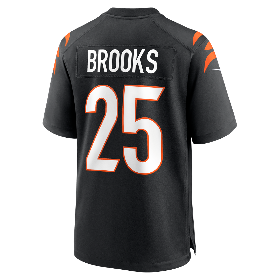 Cincinnati Bengals Tahj Brooks Nike Black Team Game Jersey product image 3, provided for visual reference and product detail