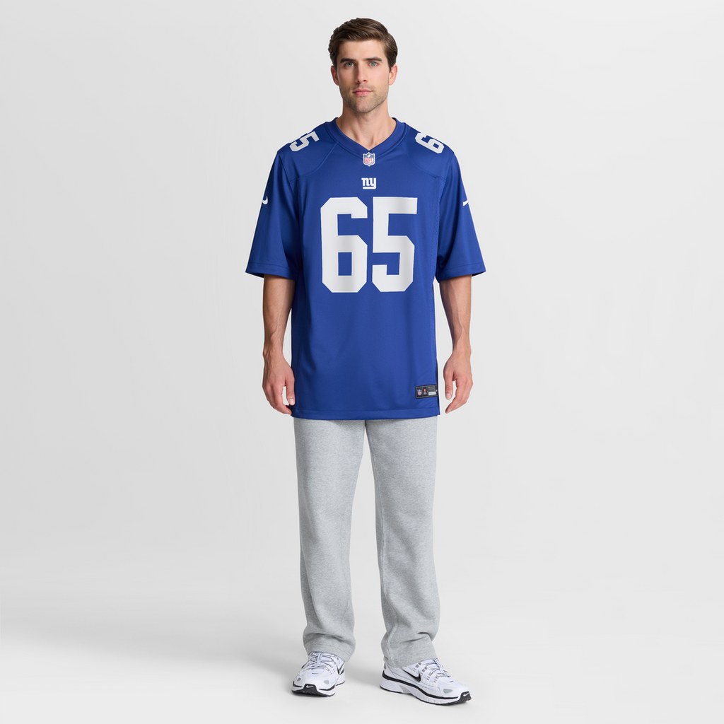 New York Giants Francis Mauigoa Nike Royal Team Game Jersey product image 2, provided for visual reference and product