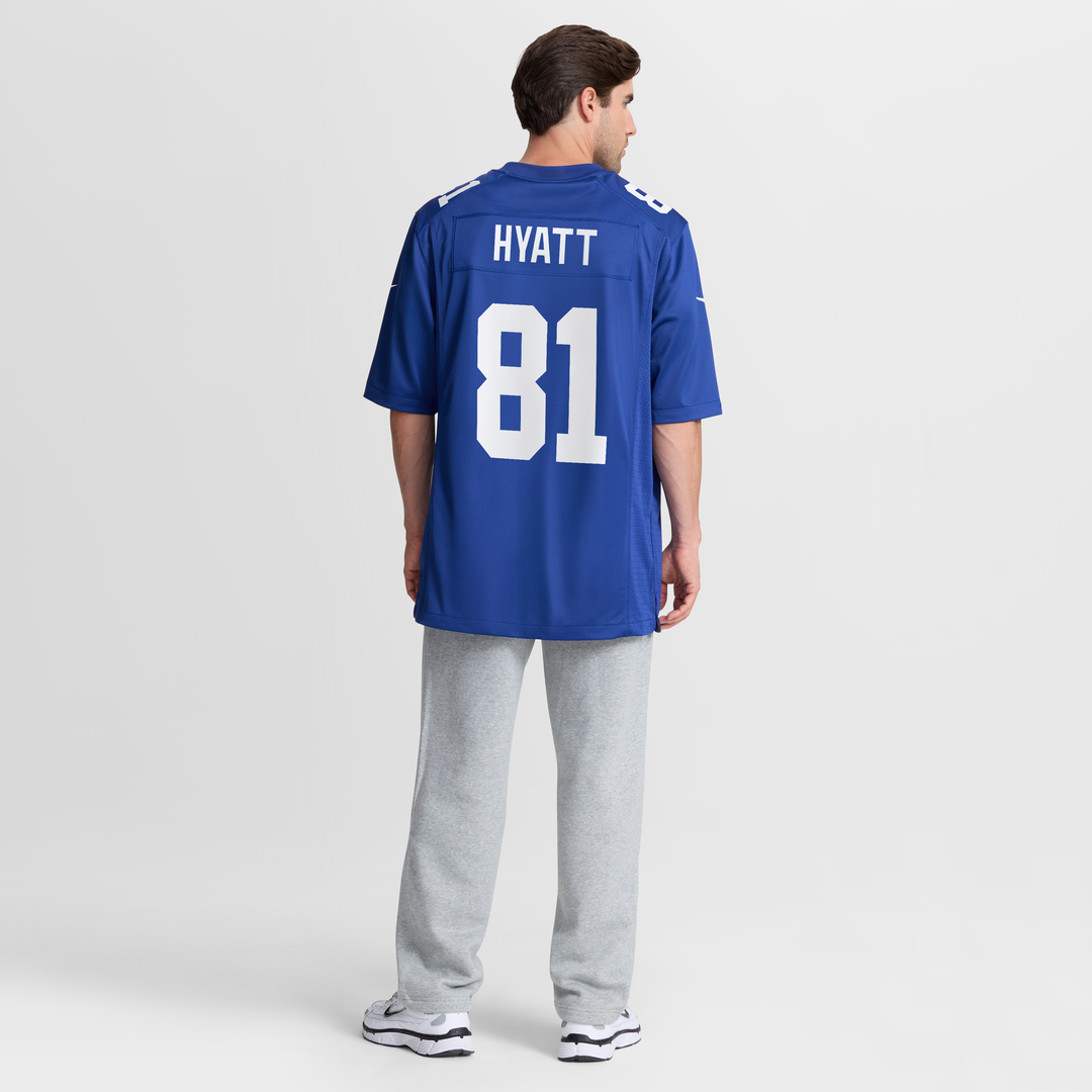 New York Giants Jalin Hyatt Nike Royal Team Game Jersey product image 3, provided for visual reference and product detail