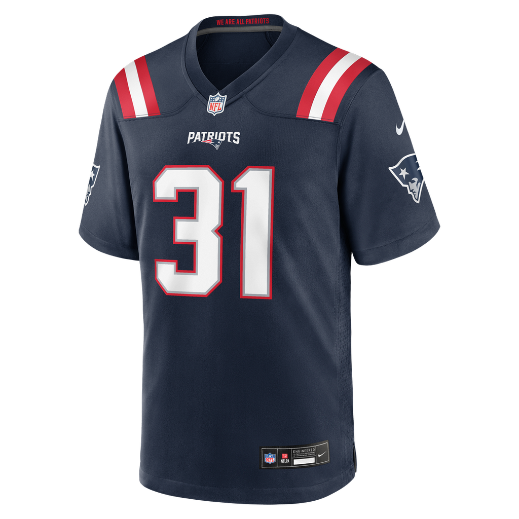 New England Patriots Kevin Byard III Nike Navy Team Game Jersey product image 4, provided for visual reference and product